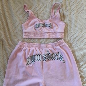 Gymshark Light Pink Sweatpants & Top Set